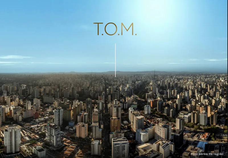 Vista aérea da região do TOM Paraíso em São Paulo