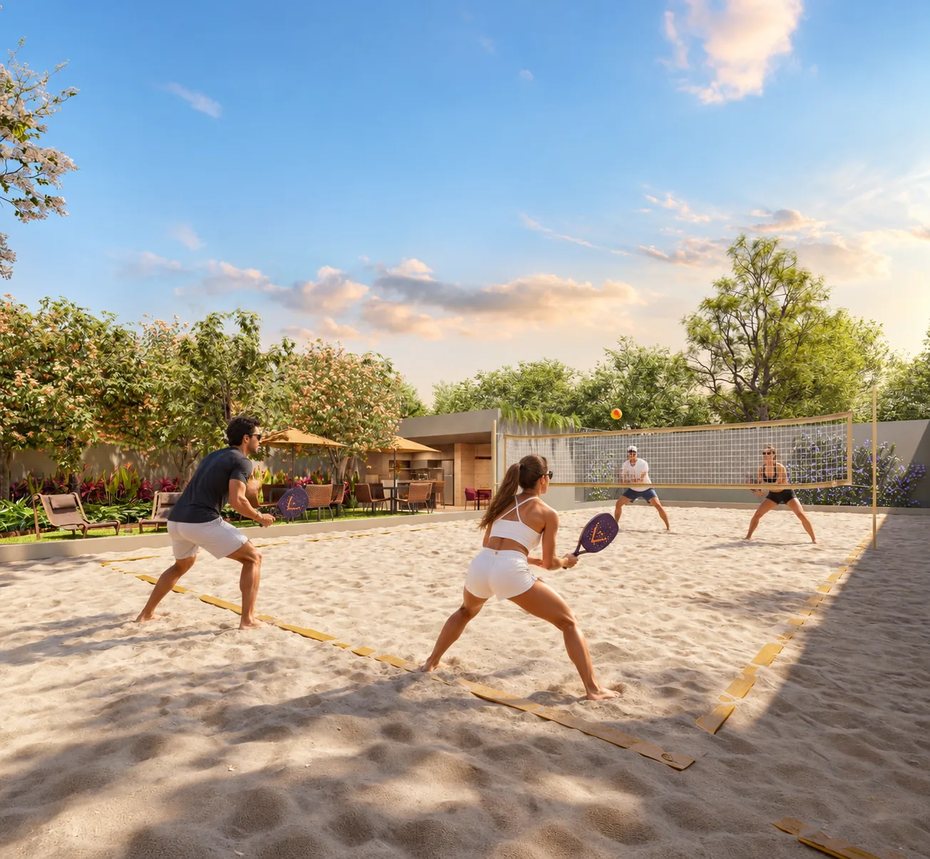 Beach tennis do TOM Paraíso