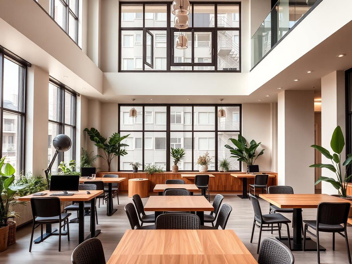 Coworking e salas de reunião